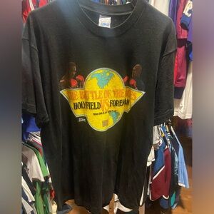 Vintage Salem Evander Holyfield George Foreman Battle of the Ages Boxing Tee